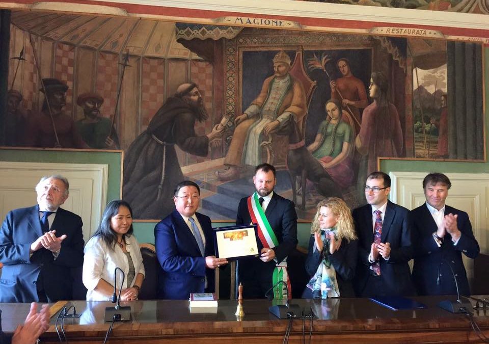 Cooperazione: ambasciatore della Mongolia in visita a Magione.