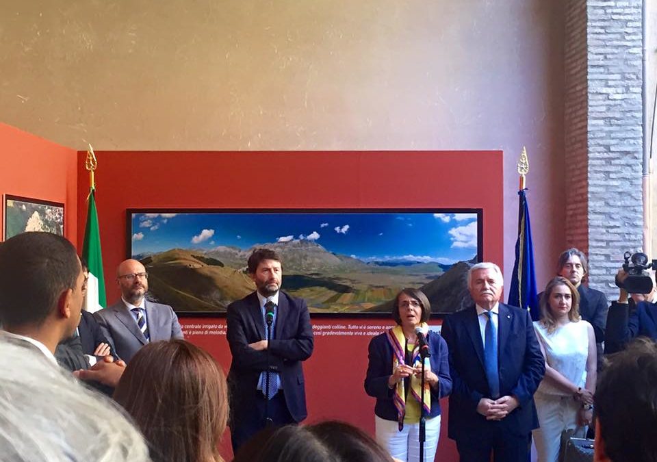 Inaugurazione della mostra “In volo sull’Umbria”