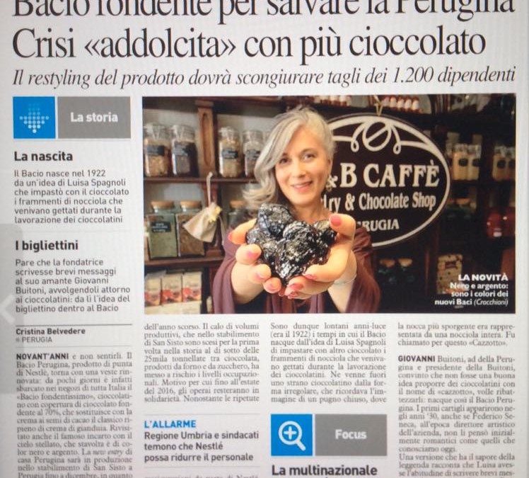Bacio fondente per salvare la Perugina